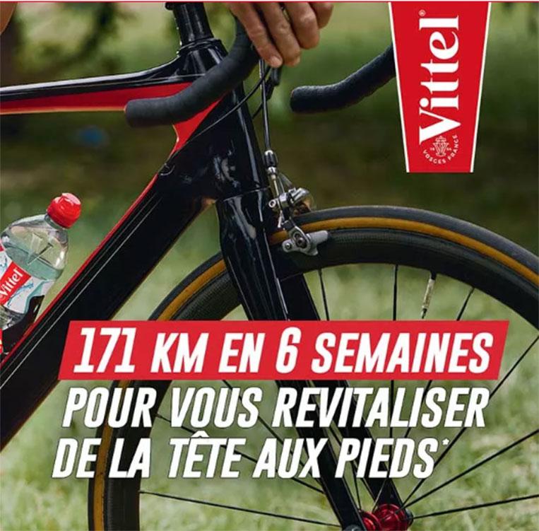 171 km challenge banner with bicycler 